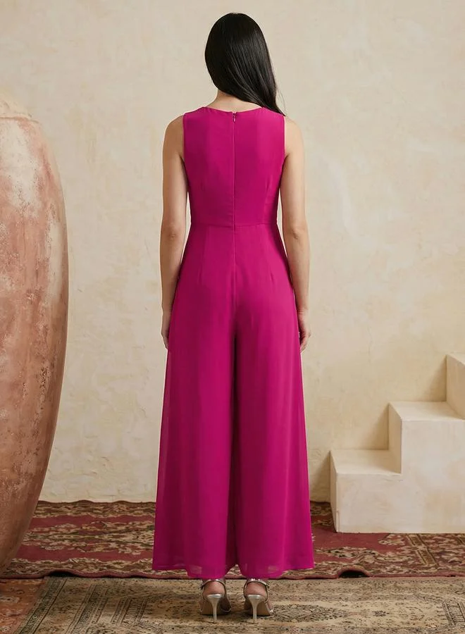 جلو باص جمبسوت احتفالي جورجيت بتفاصيل مطرزة